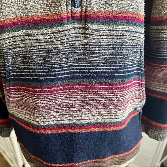 Woolrich Horizon View Half Zip Flannel Pullover Multicolor Stripes size S / P - Picture 4 of 16